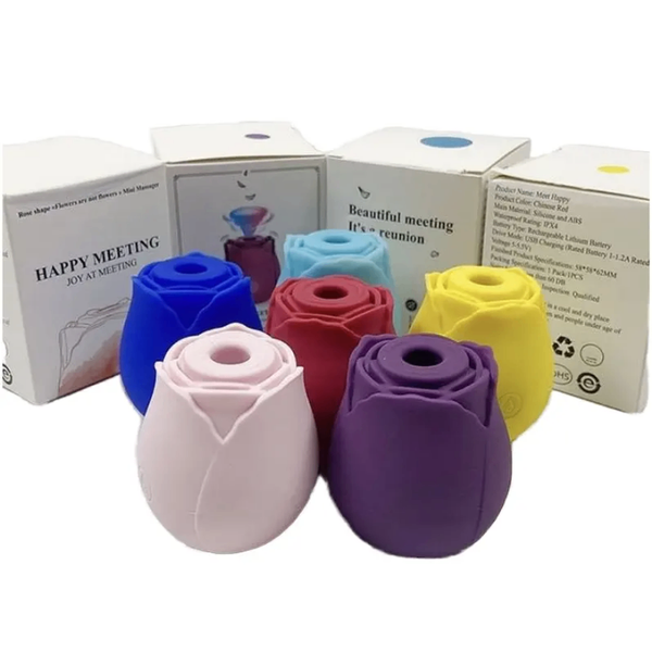 Vibromasseur en forme de rose