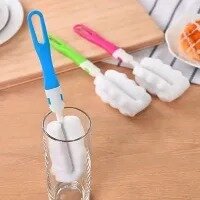 1PC Feeder Brush Foam Removable Sponge Baby Bottle Brush Newborn Feeding Milk Bottle Nipple Brush Cleaner Cleaning Tool Washing Tool