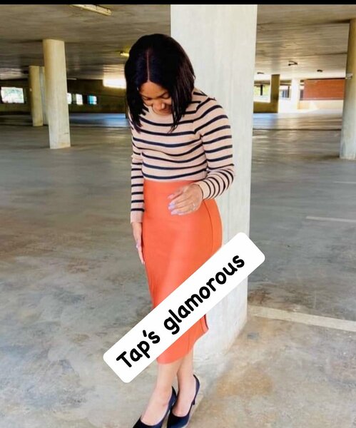 Sand-colored striped wool longsleeves