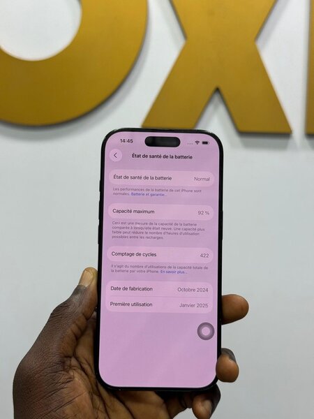 iPhone 16 Pro 256GB Noir