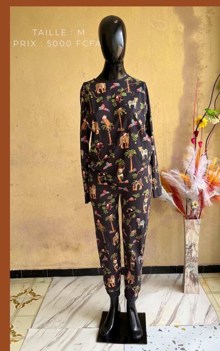 Women's Animal Print Pajama Set