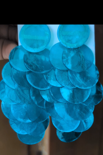 Boucles d'oreilles pétales colorées