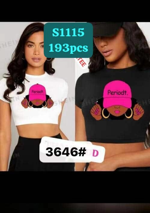 Trendy Graphic Crop Tops