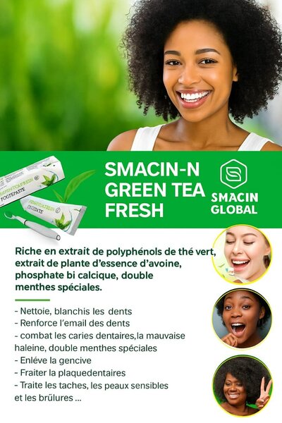 Dentifrice Thé Vert Smacin-N