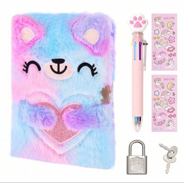 Cahier Secret Peluche avec Clé