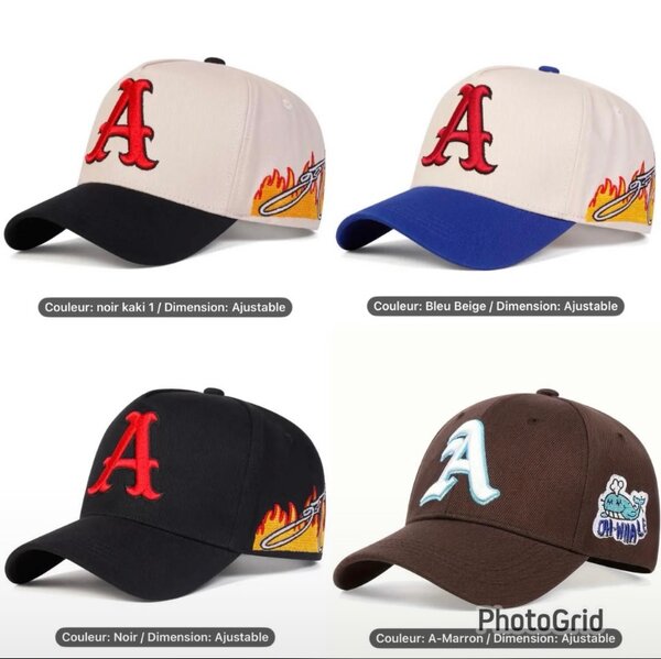 Casquette ajustable logo A