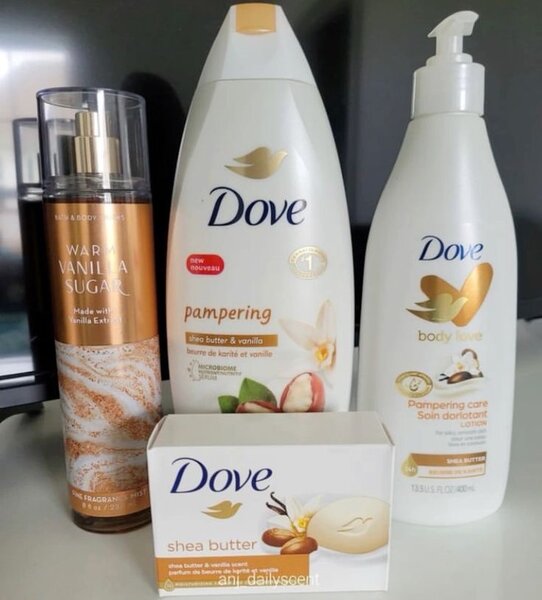 Dove splash, shower gel,body lotion, and bar soap