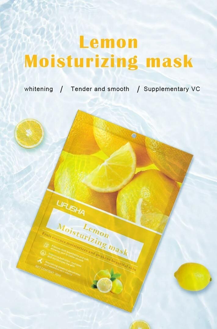 Face mask sheet available in different flavors