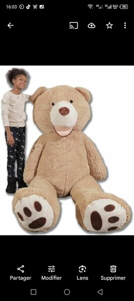 Peluche géante deco