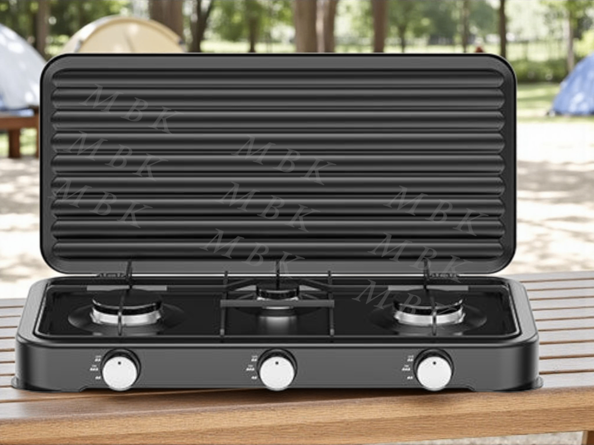 Cuisinière portable à 3 brûleurs