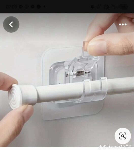 Supports de rideaux reglable