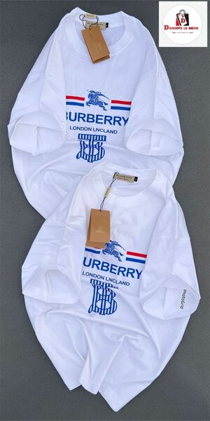 T-shirt blanc Burberry homme