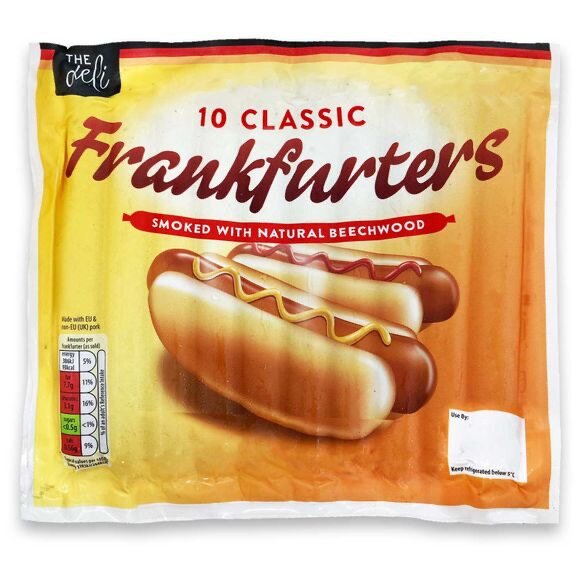 The Deli Classic Frankfurters 350g/10 Pack