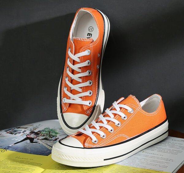 Baskets Orange Unisex Mode