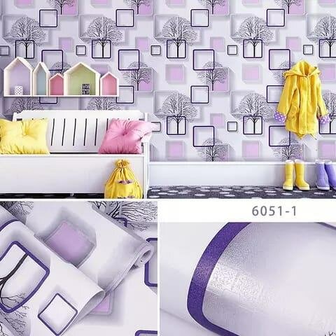 Papier peint moderne design violet
