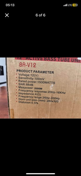 Self amplified car subwoofers