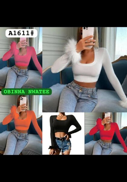 Top court à manches longues élégantes