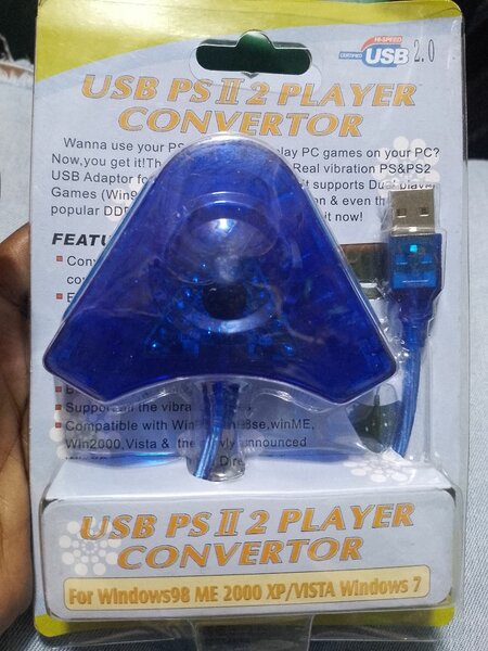Adaptateur USB PS2 PC 2 joueurs