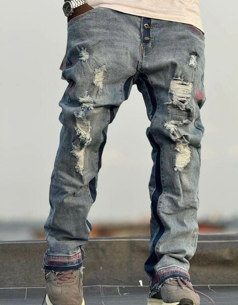 Jean homme déchiré tendance