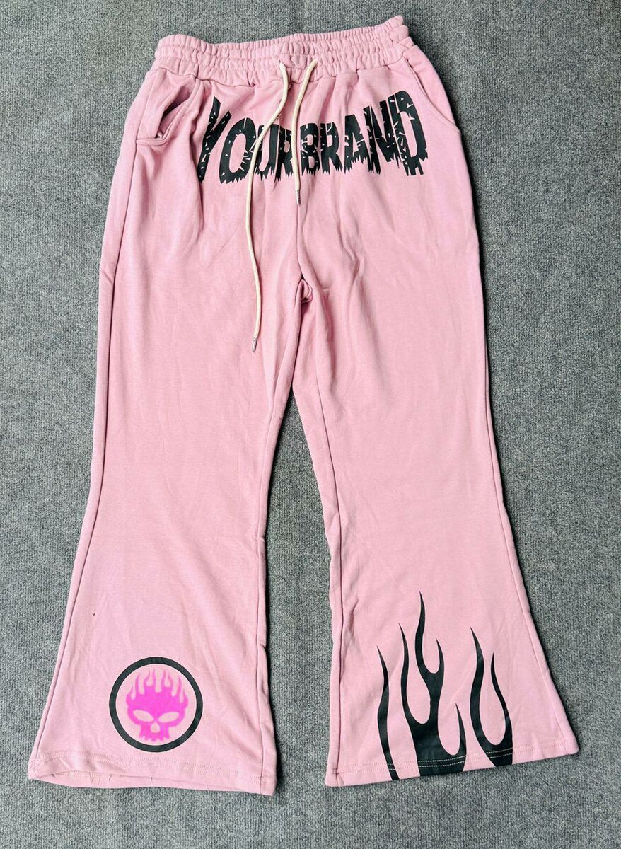 Pantalon ample unisexe flamme