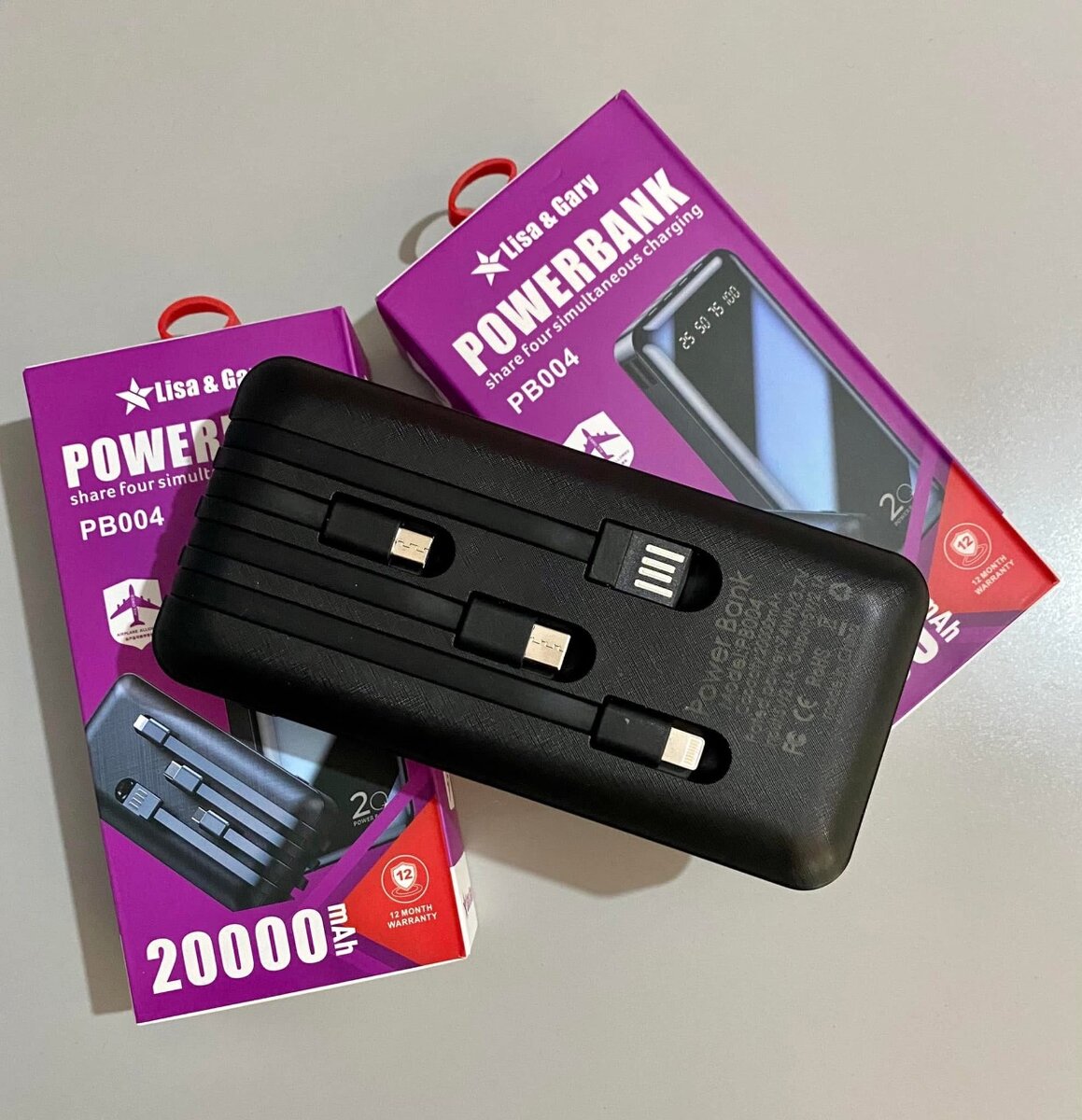 Original Lisa & Gary 20000Mah Power bank