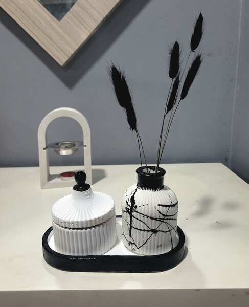 Ensemble de récipients décoratifs en céramique