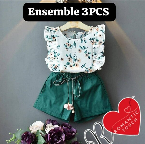 Ensemble Fille Floral 3PCS