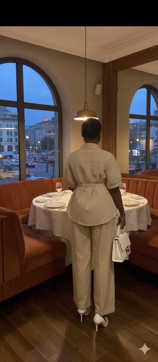 Ensemble élégance beige femme