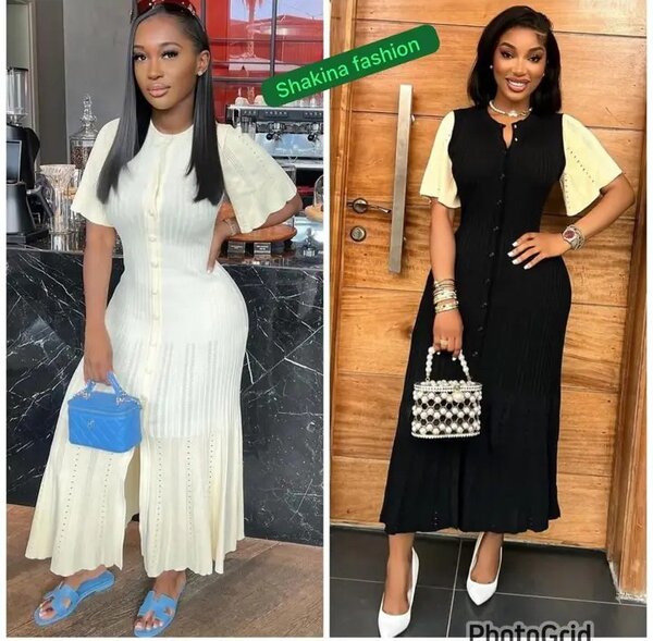 Robe longue mi-mollet