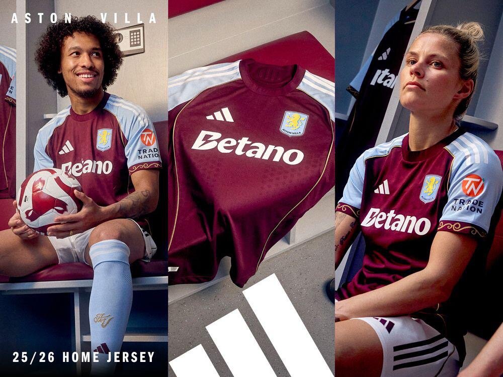 Maillot domicile Aston Villa 25/26