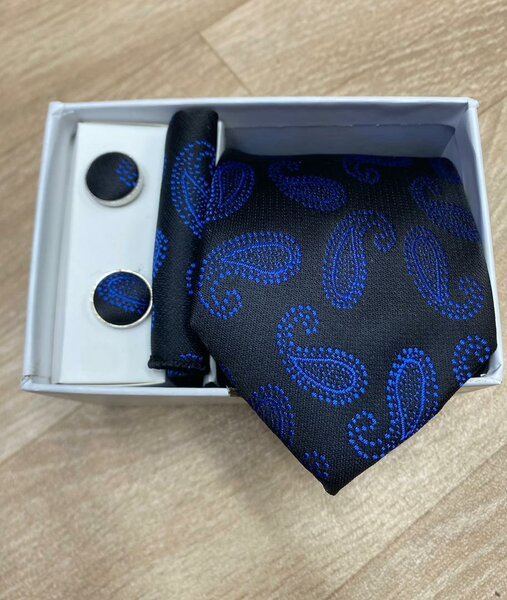 Ensemble Cravate et Boutons de Manchette Élégant