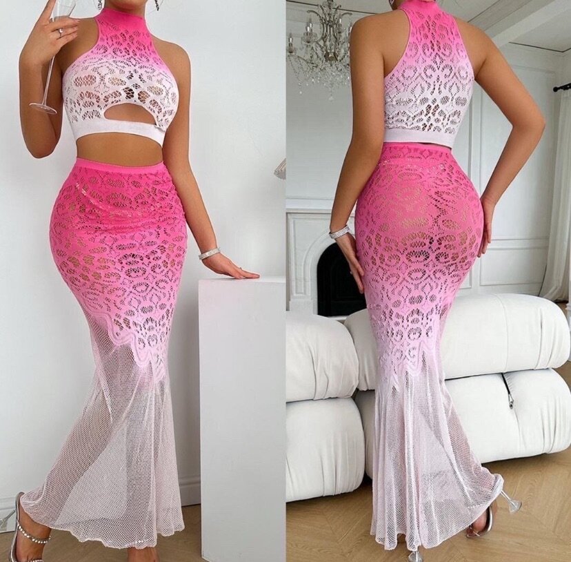 Ladies dress top and down