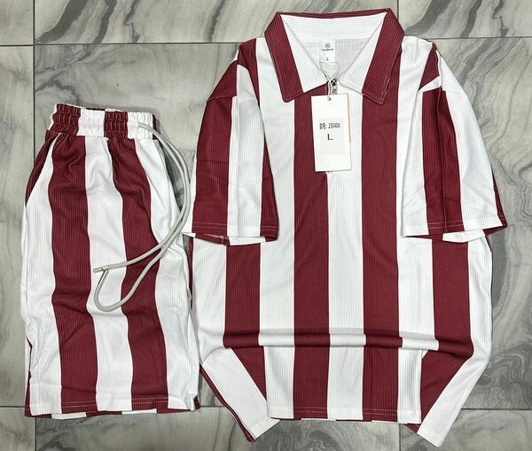 Tenues décontractées rayées unisexes