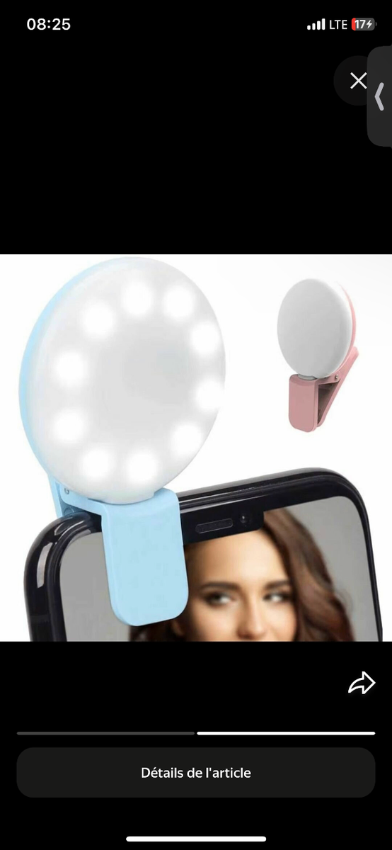 Anneau Lumineux Selfie