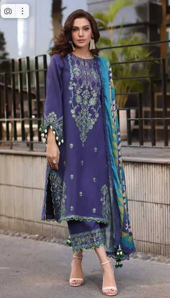 Poshima VOL-II | Unstitched Embroidered Leather with Wool Shawl