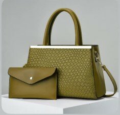 High-quality, stylish women's bag with an accessory green