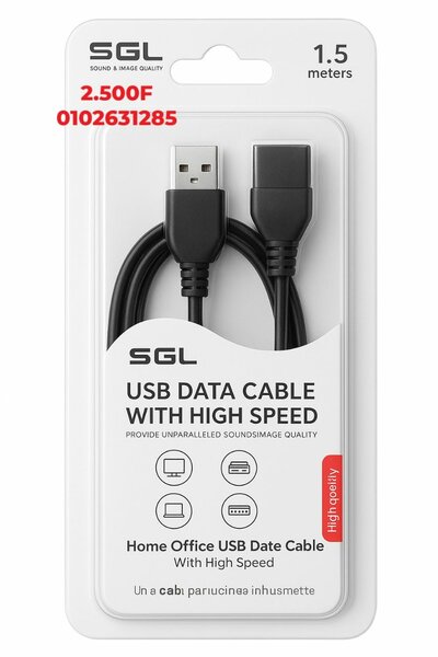 Câble USB SGL Haute Vitesse 1.5m
