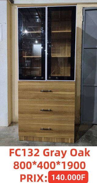 Armoire moderne chêne gris