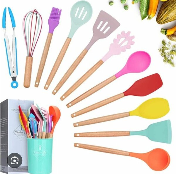 Ensemble d'ustensiles cuisine silicone
