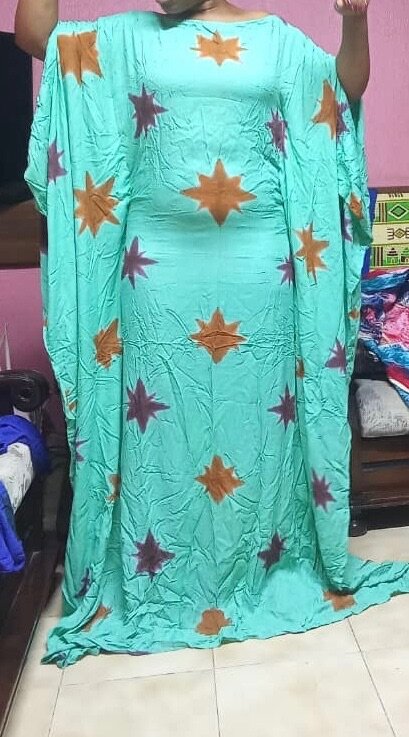 Robe longue fluide ethnique