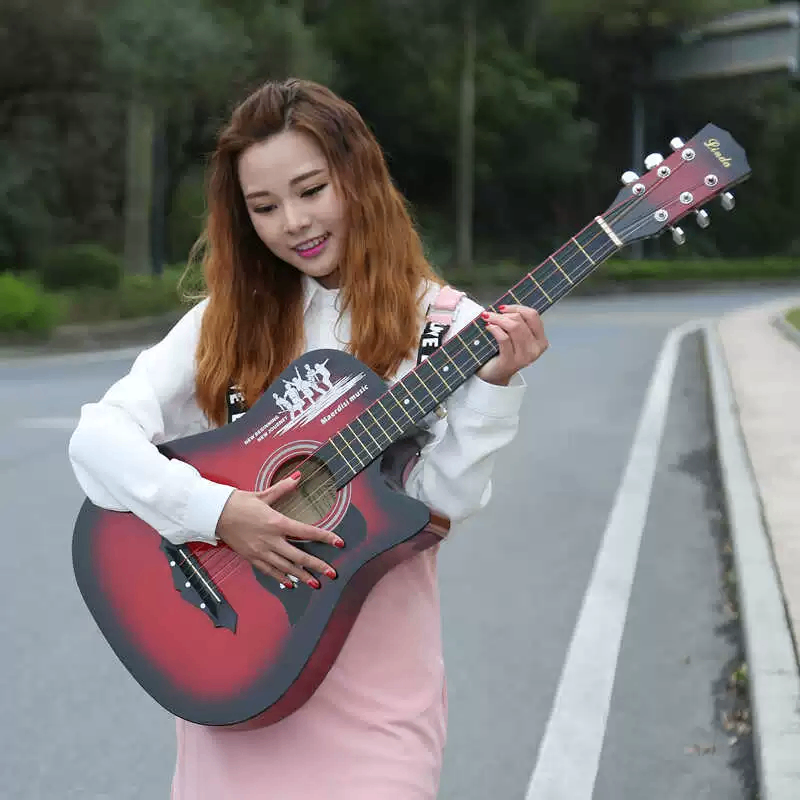 Guitare Acoustique Colorée