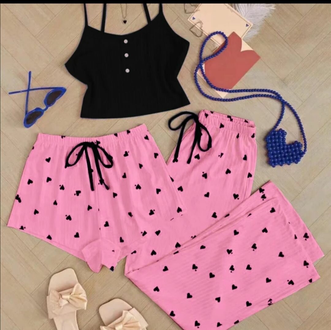 Pyjama d'été féminin en coton