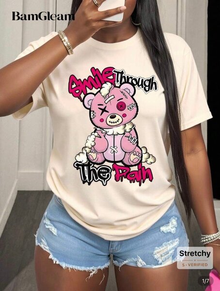 Smile Bear Graphic Tee