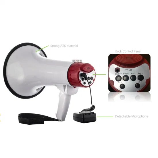 Mégaphone Très Puissant De 40w