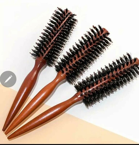 Wooden Bristle Hair Brush Set