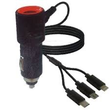 Chargeur voiture 3 en 1 rapide