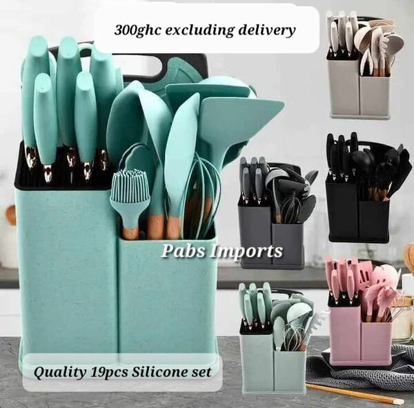 Original 19 Silicon kitchen Knife Set