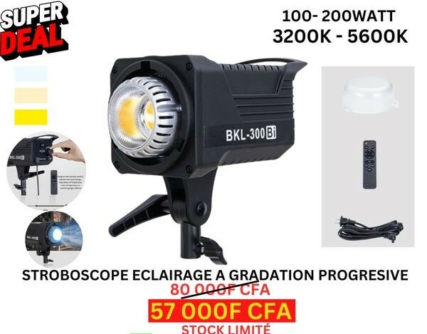 STROBOSCOPE ECLAIRAGE A GRADATION PROGRESIVE