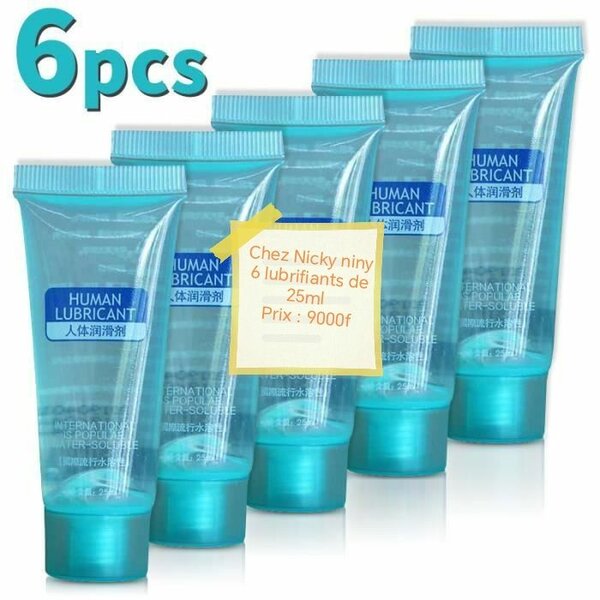 Lot 6 lubrifiants de 25ml