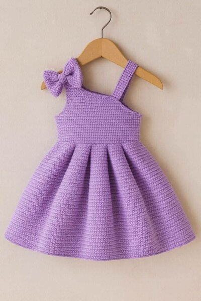 Robe en tricot pour filles